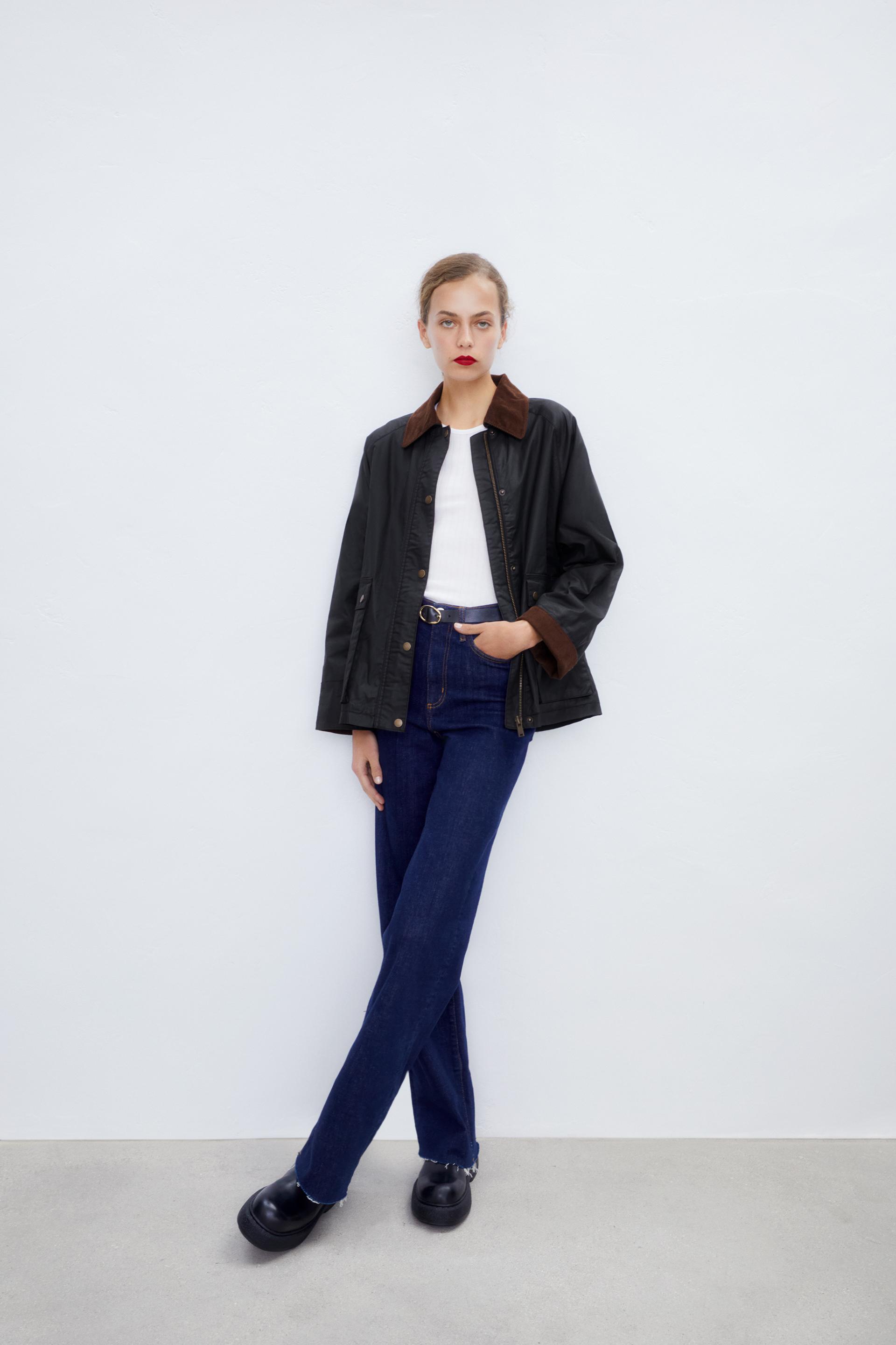 wax effect jacket womens