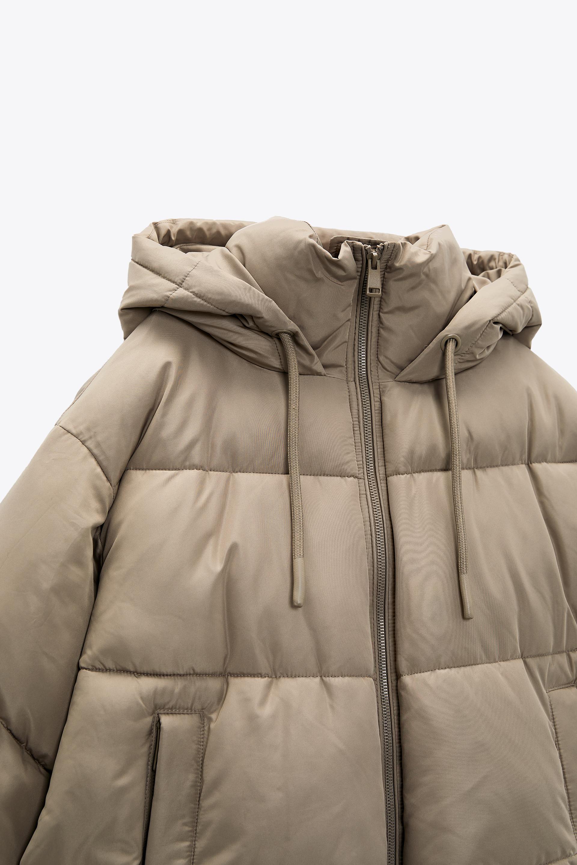 Water Repellent Puffer Jacket Mink Zara United Kingdom Water Repellent Puffer Jacket Mink Zara United Kingdom