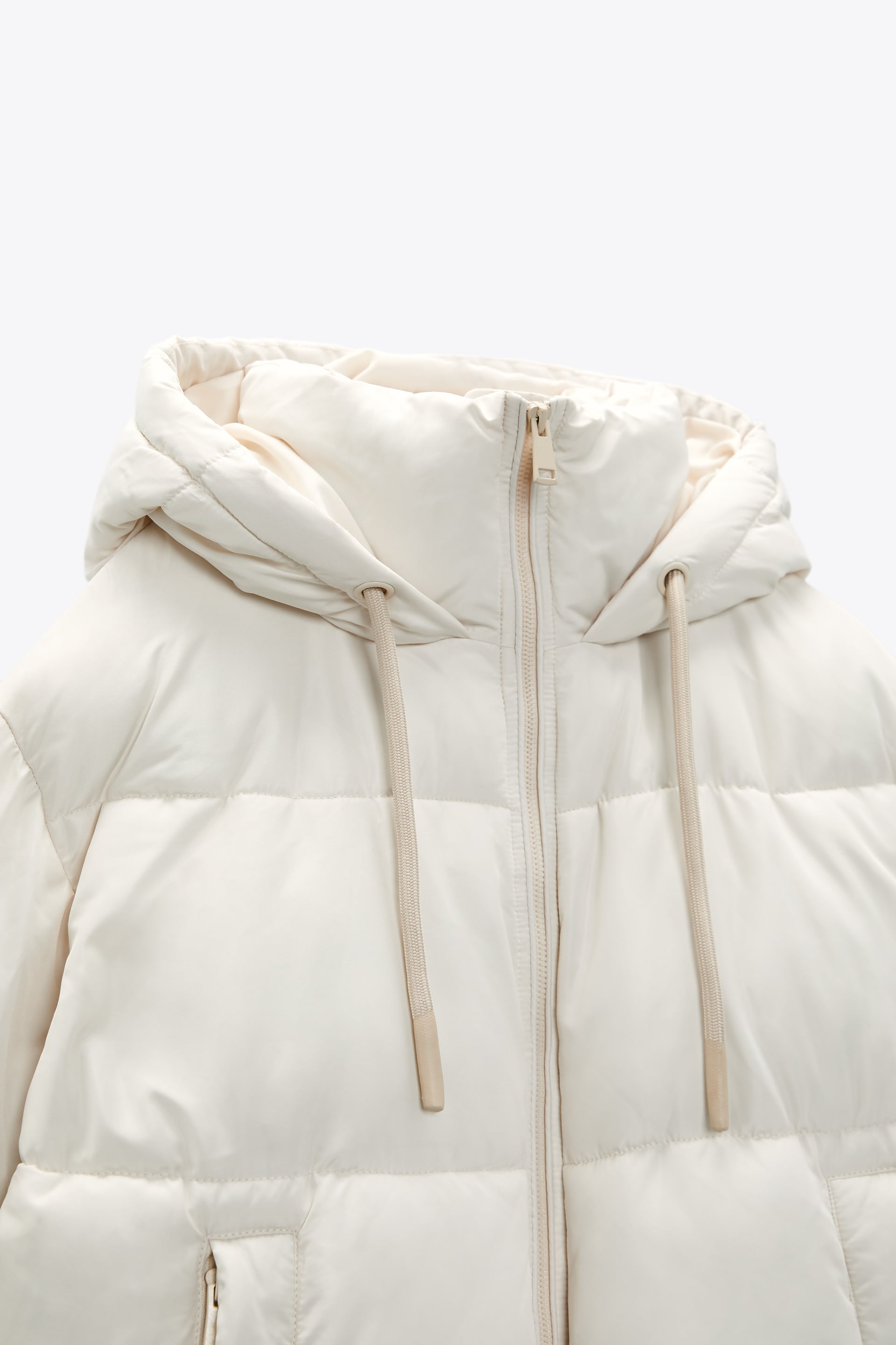 Zara Parka Coat Hooded Water Resistant Size S
