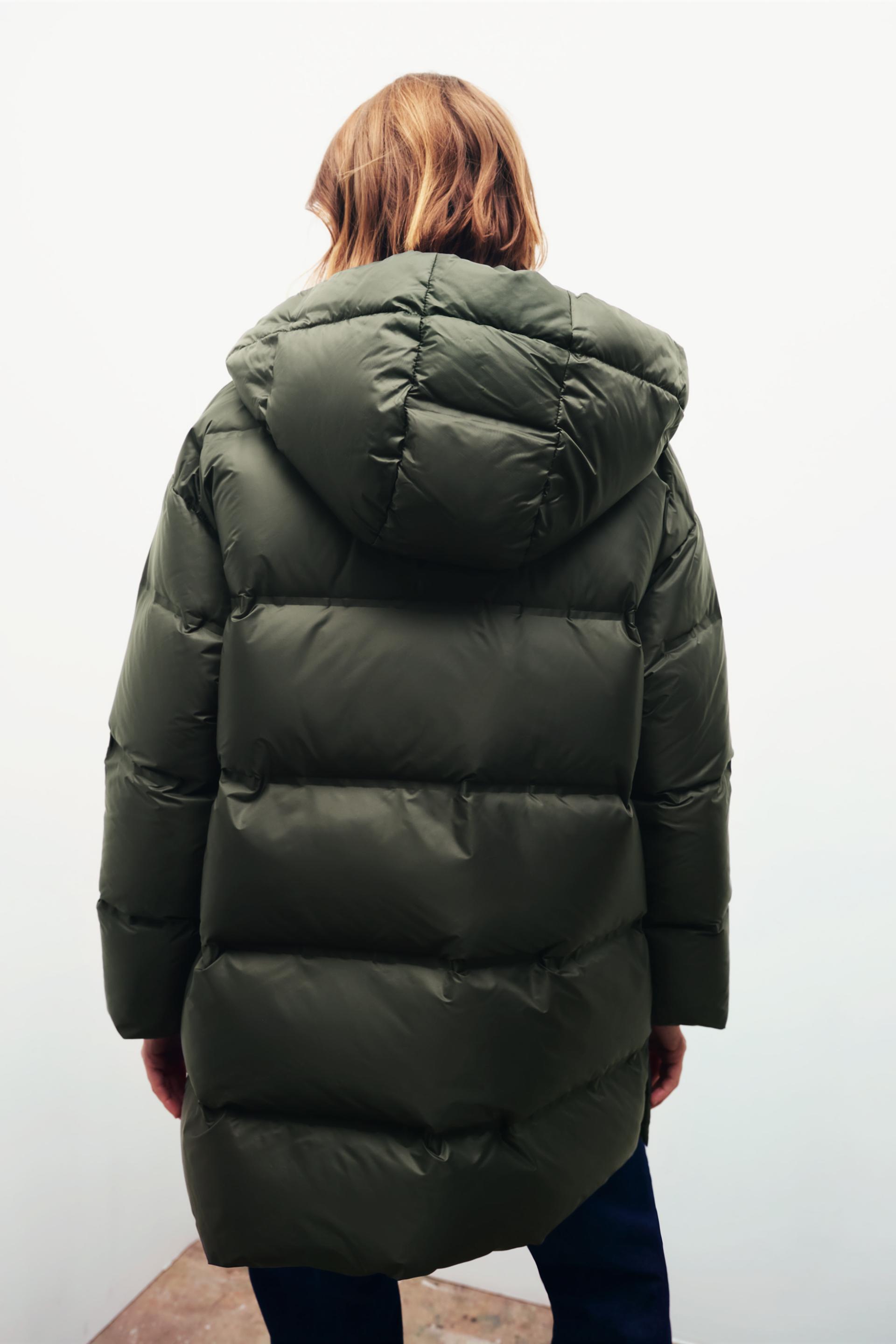 zara duck down jacket