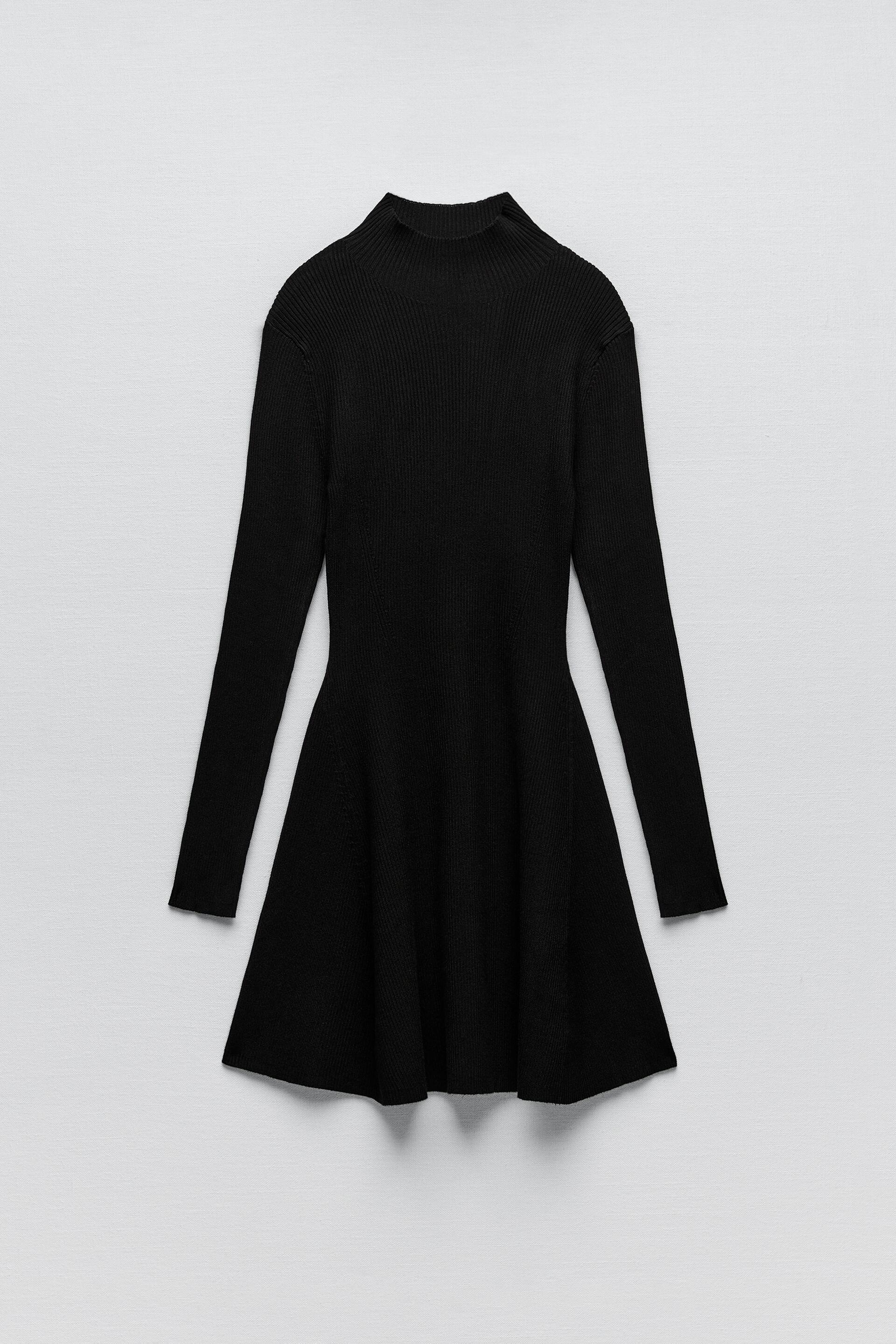 VESTIDO PUNTO CUELLO PERKINS - Verde | ZARA España