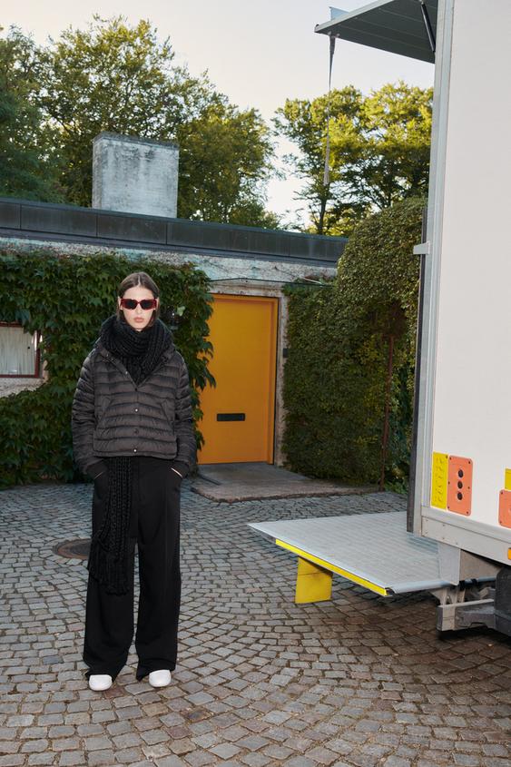 zara packable puffer