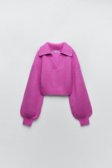 Εικόνα 5 του ΠΛΕΚΤΗ ΜΠΛΟΥΖΑ ΖΕΡΣΕΪ ΜΕ ΜΑΝΙΚΙ PUFF από Zara