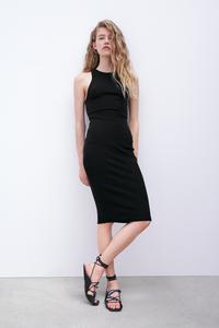 Zara black bodycon dress clearance