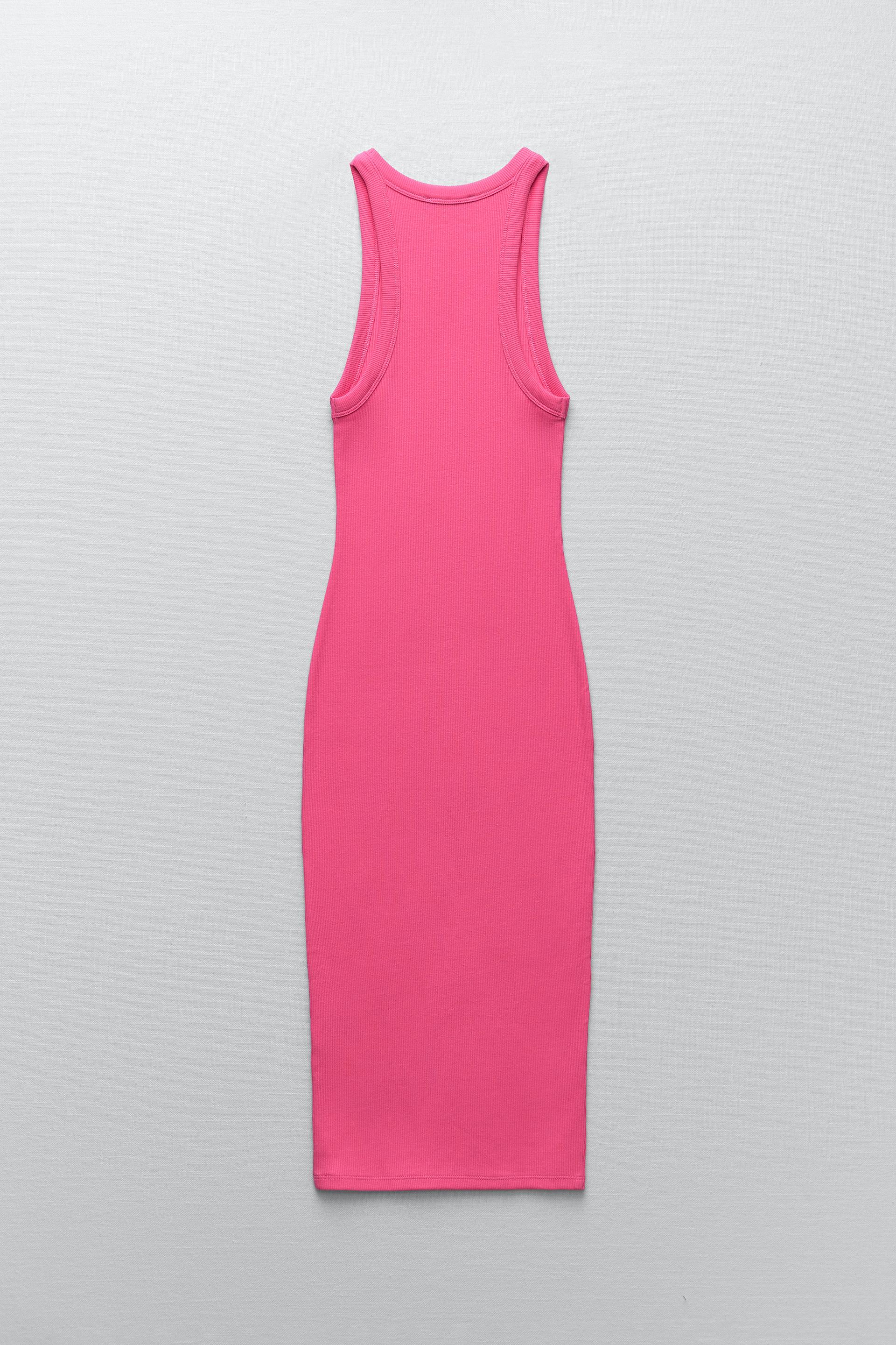 Zara pink ribbed dress Clearance