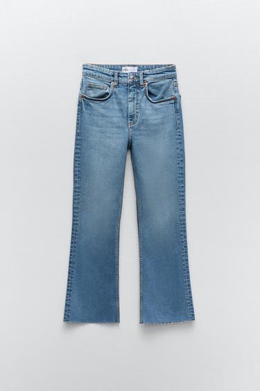 Zara pantalones vaqueros campana clearance