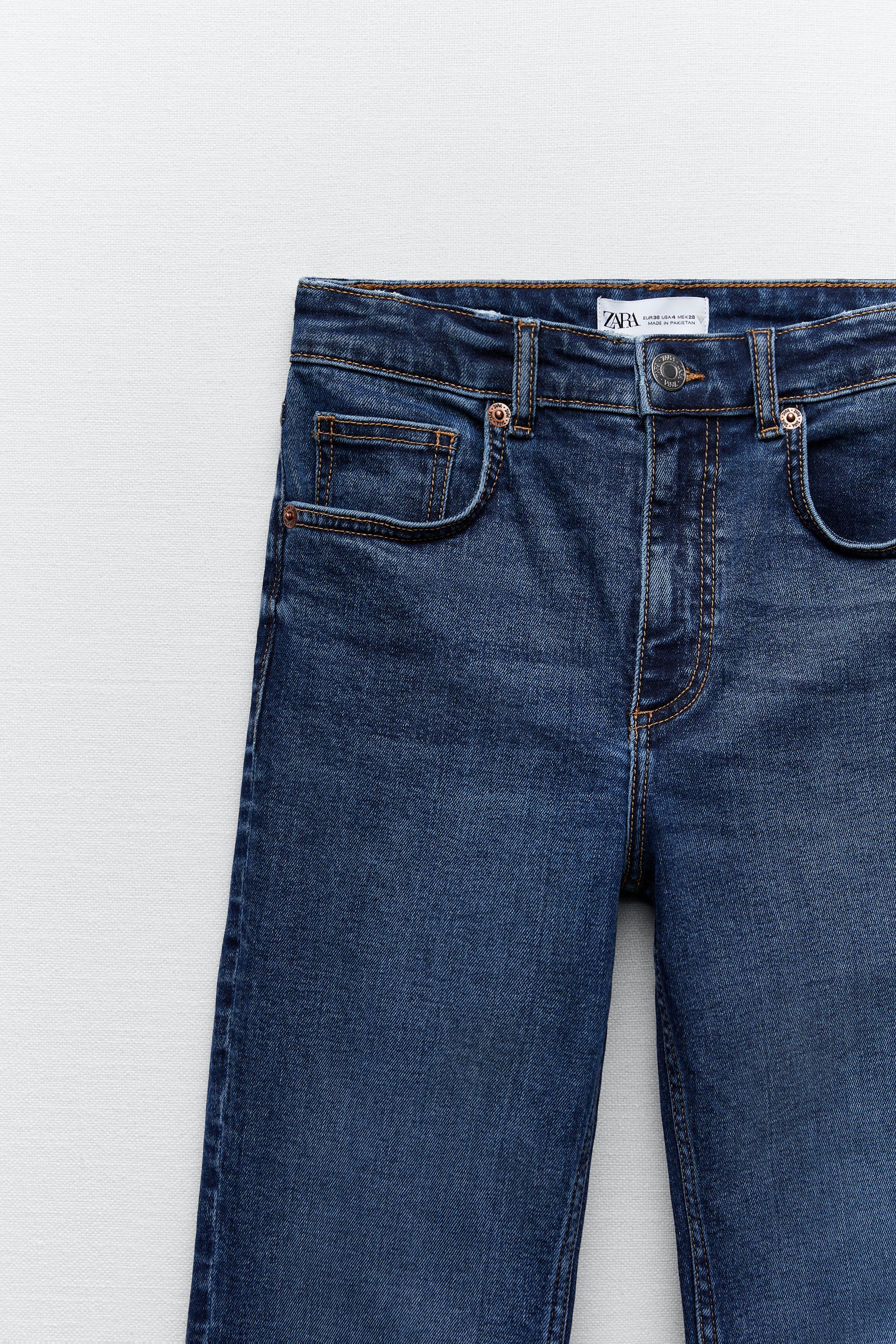 CROPPED FLARED JEANS - White | ZARA 