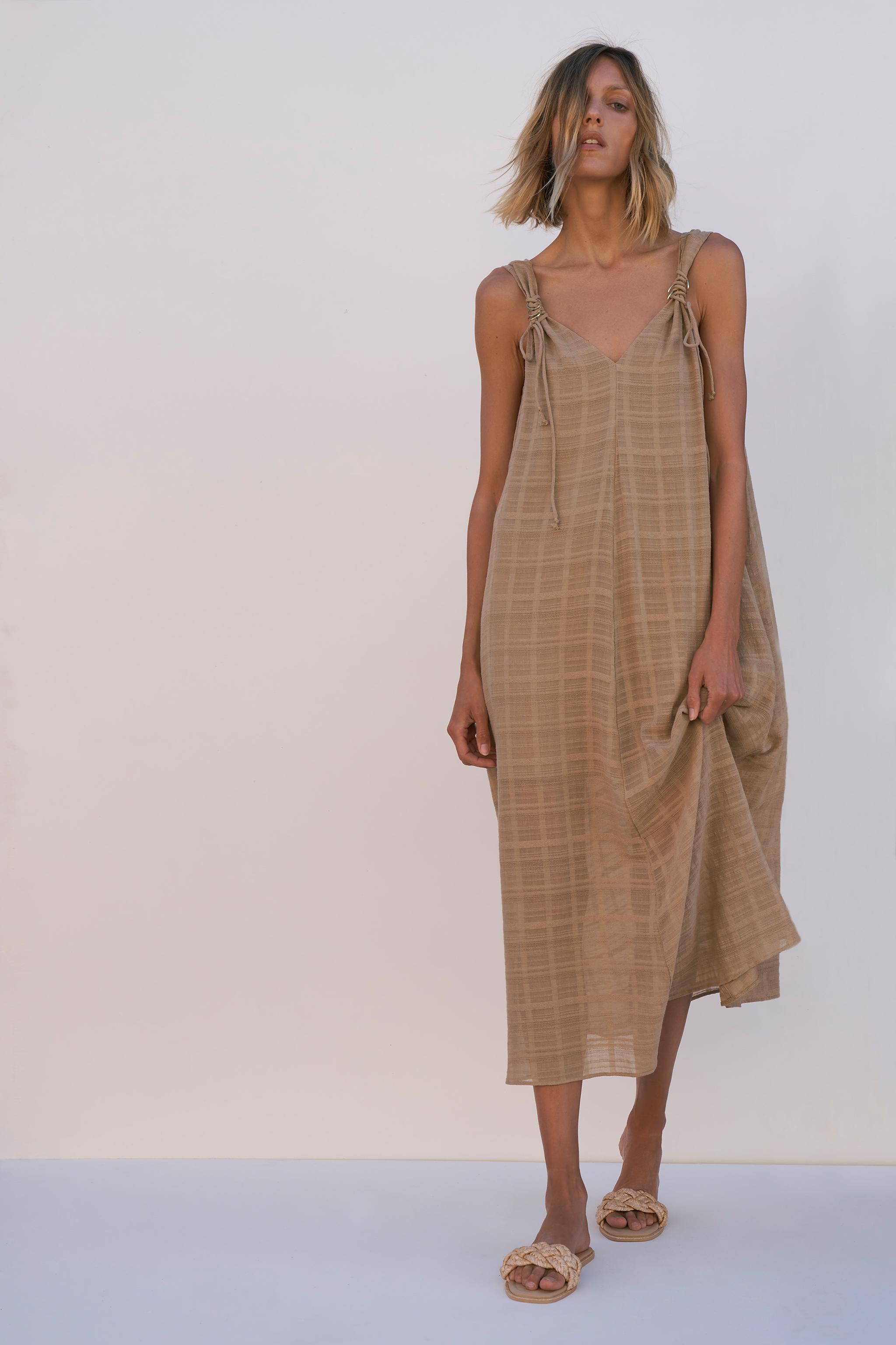 Zara STRAPPY DRESS WITH RING DETAIL, £49.99