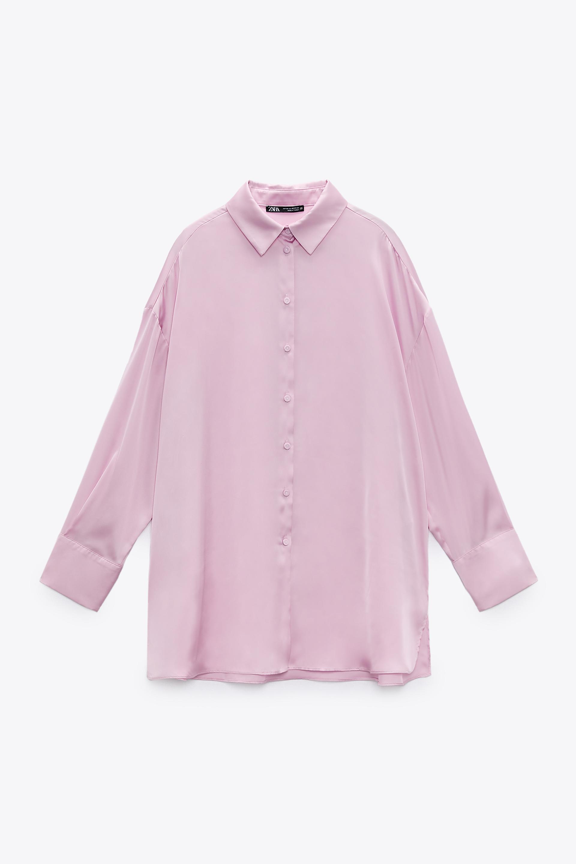 satin blouse zara