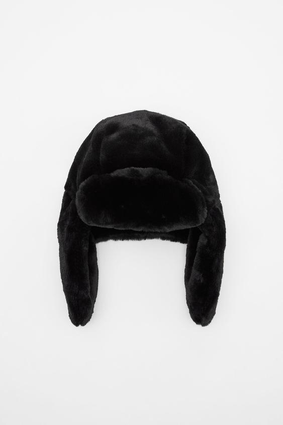 FAUX FUR HAT - Black | ZARA South Africa