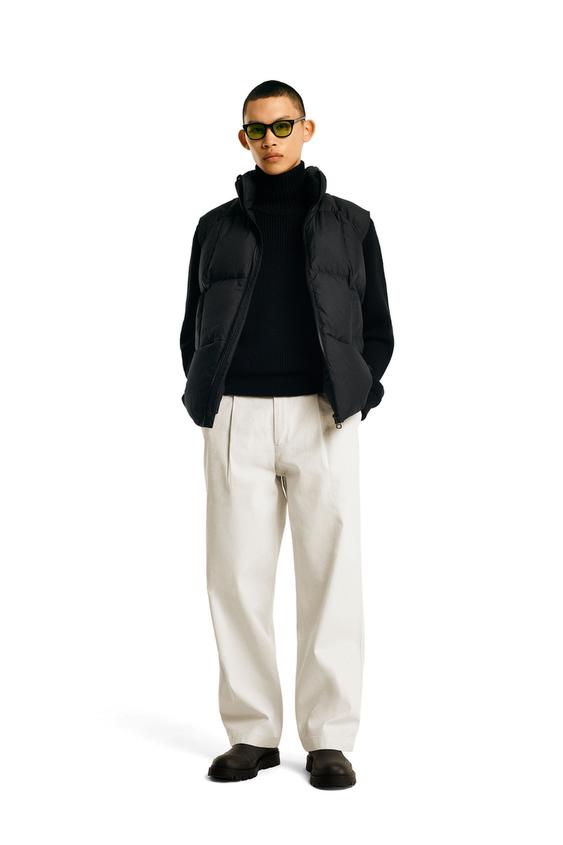 ウォーターレペレント ダウンベスト ブラック Zara Japan 日本 ウォーターレペレント ダウンベスト ブラック Zara Japan 日本