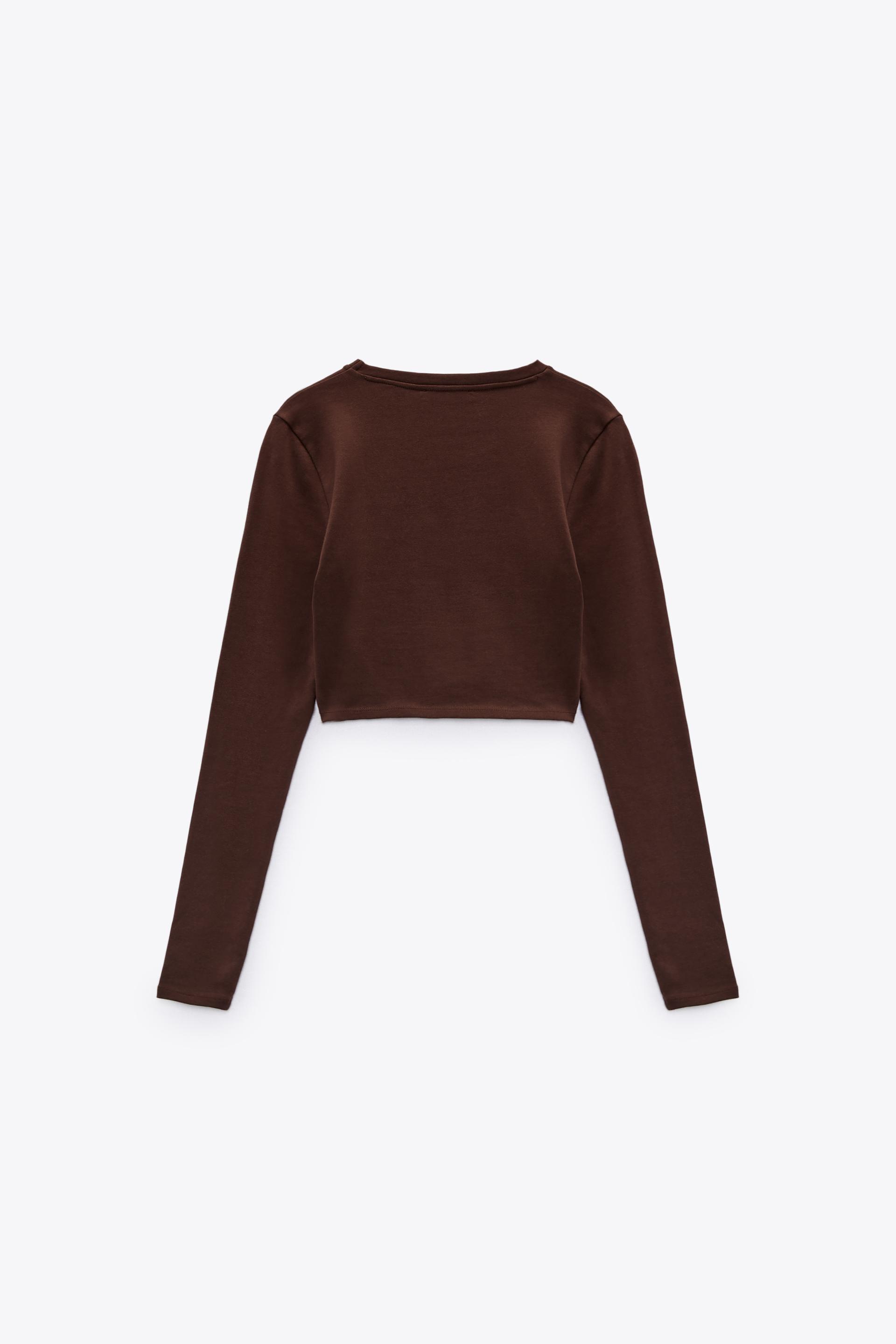 Zara crop long sleeve Clearance