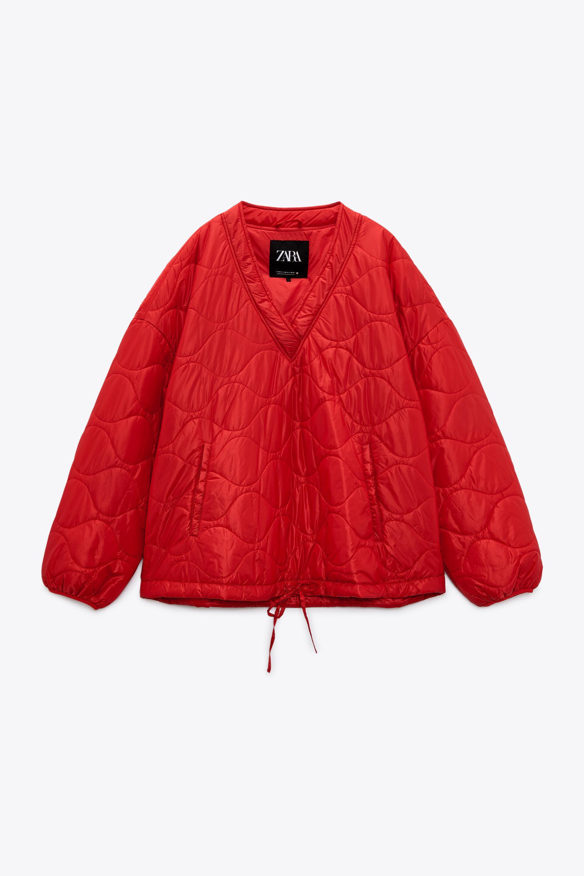 zara quilted sweatshirt