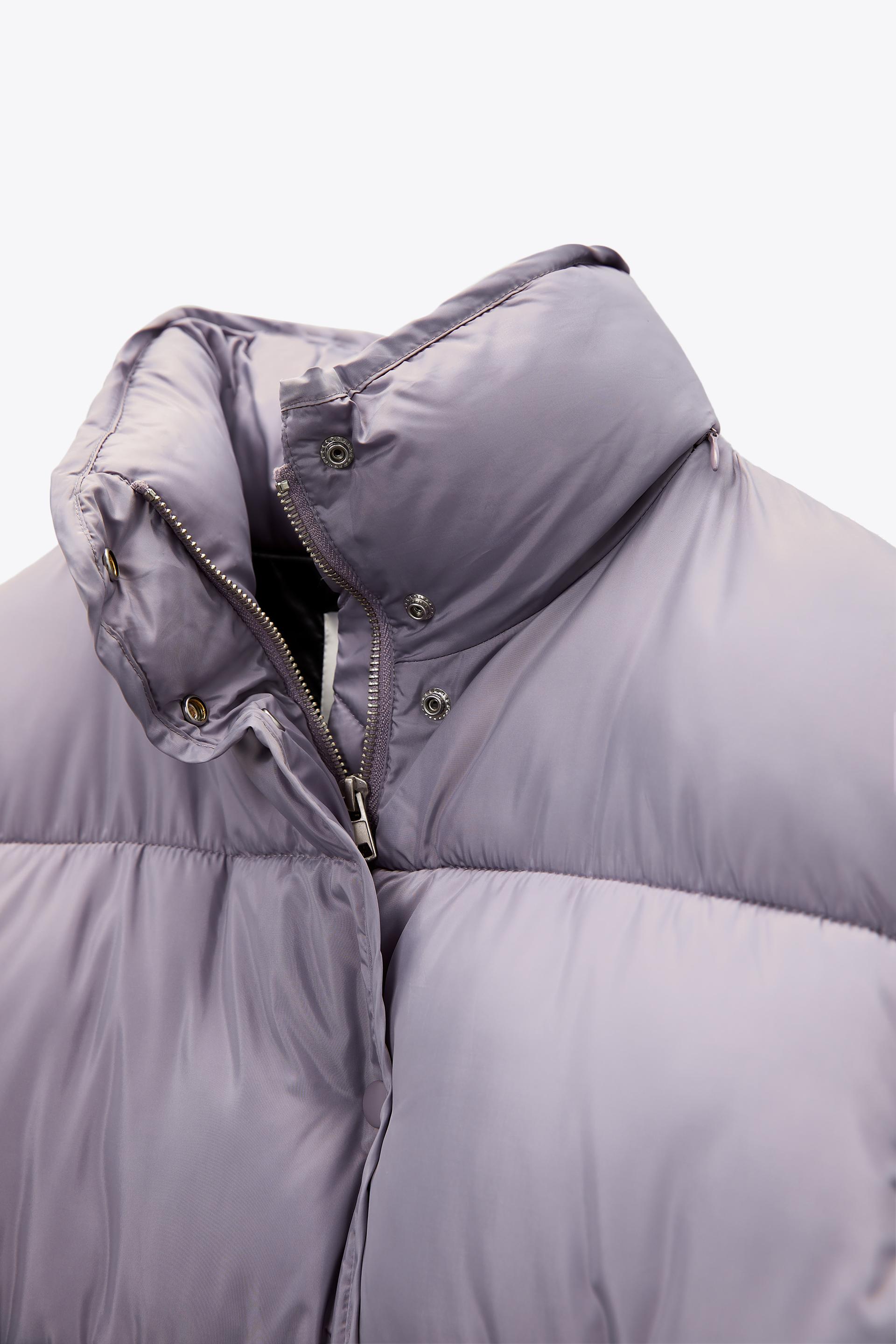 Water Repellent Quilted Jacket Lilac Zara Australia Water Repellent Quilted Jacket Lilac Zara Australia