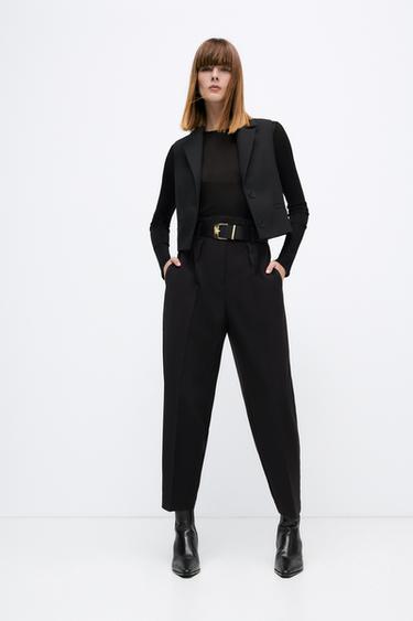 Pantalones Negros de Mujer | Nueva Colección Online | ZARA Chile