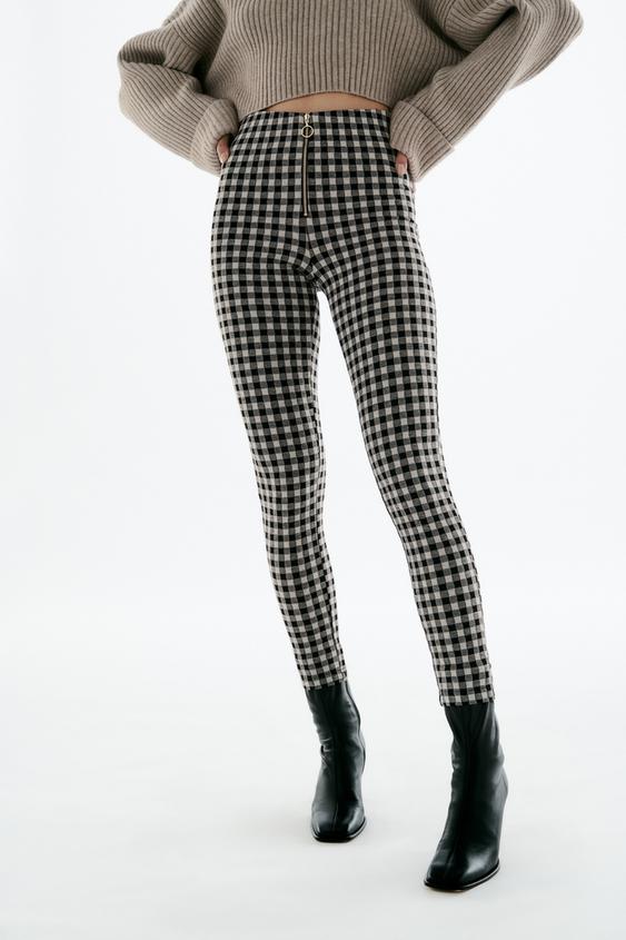 legging zip zara