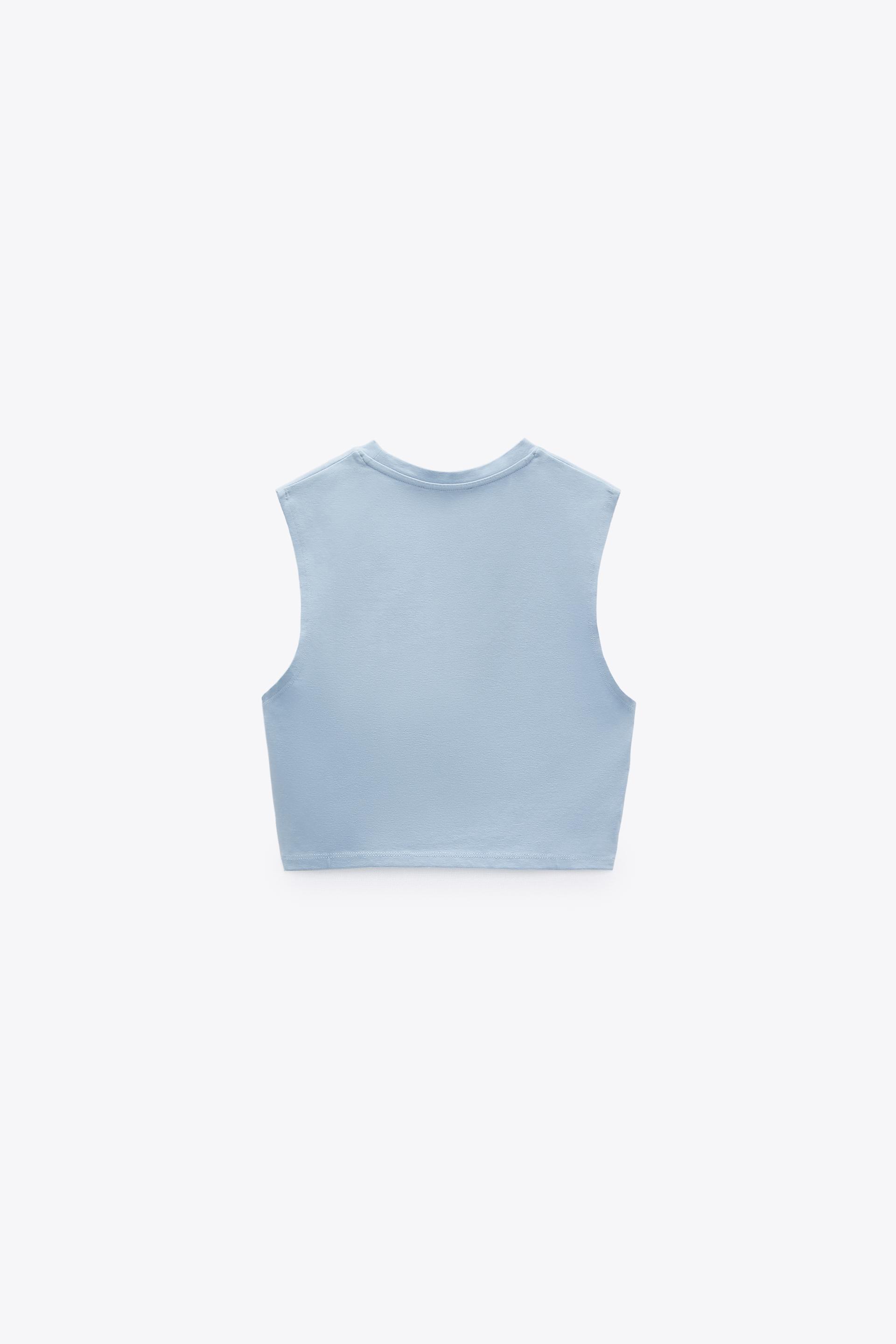 cropped zara gola alta