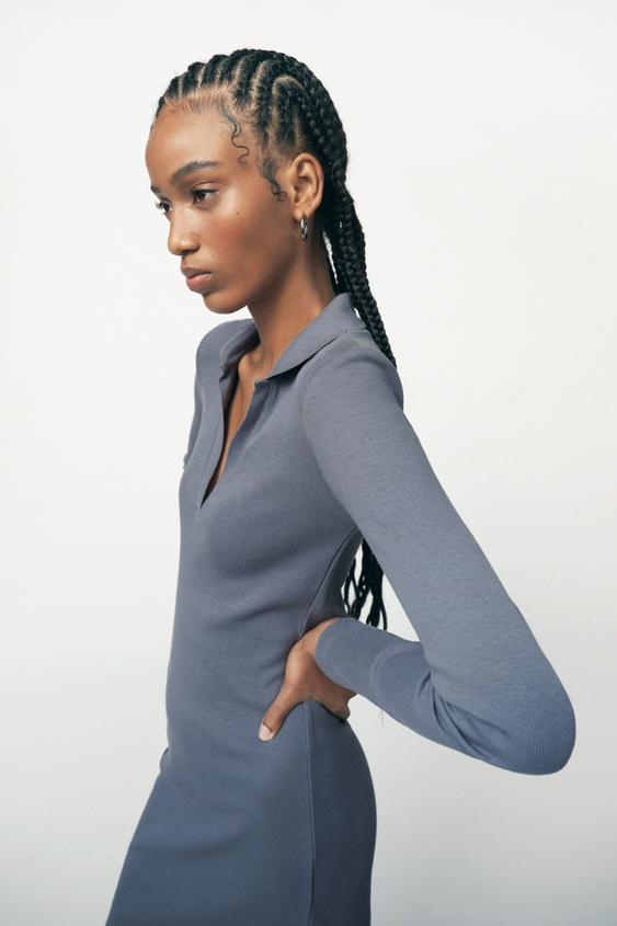 zara polo dress