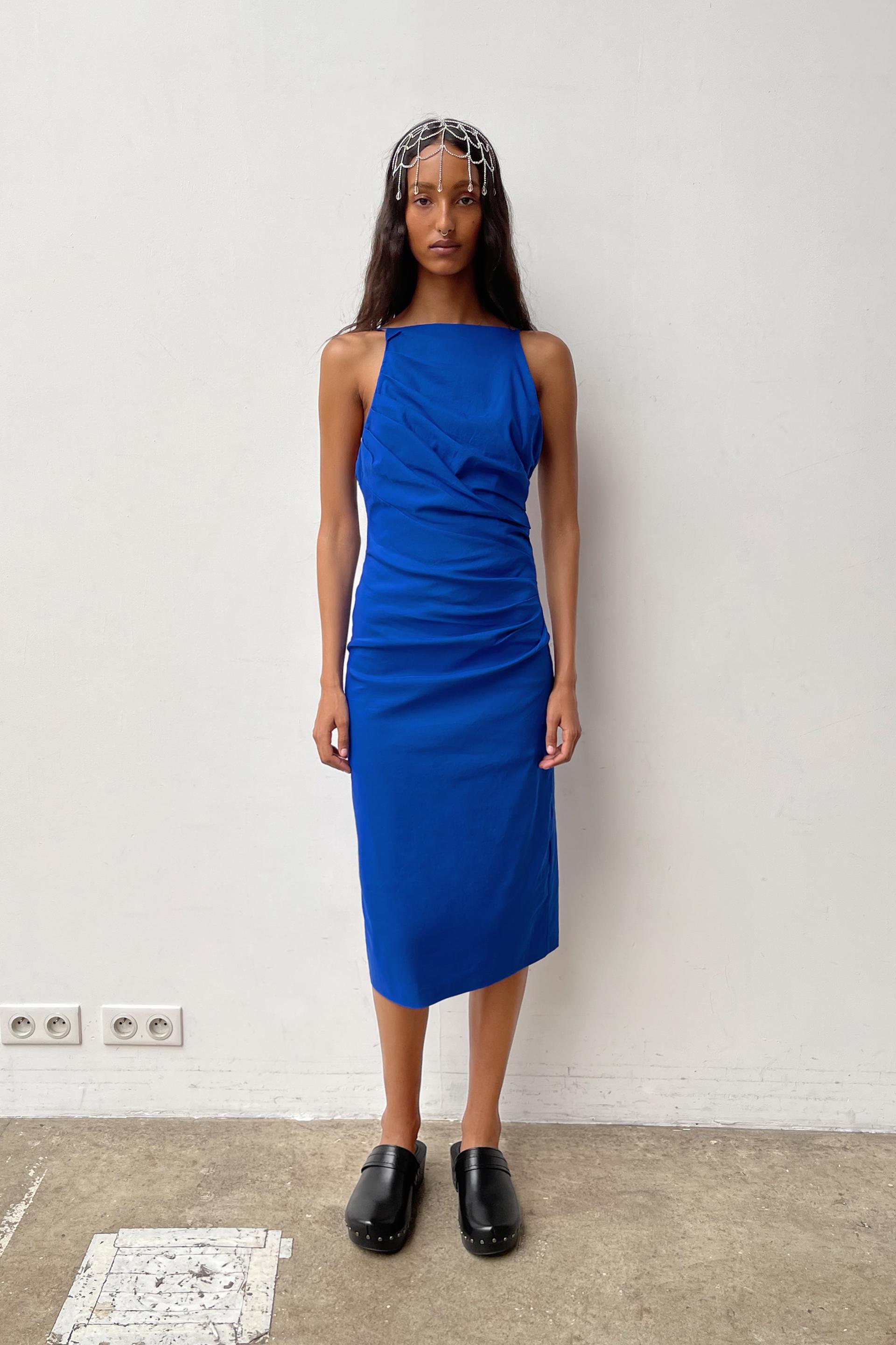 Draped slip dress zara Clearance