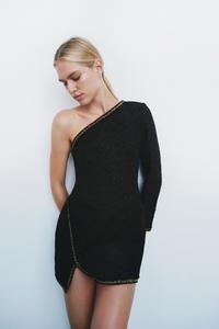 Zara one shoulder dress clearance