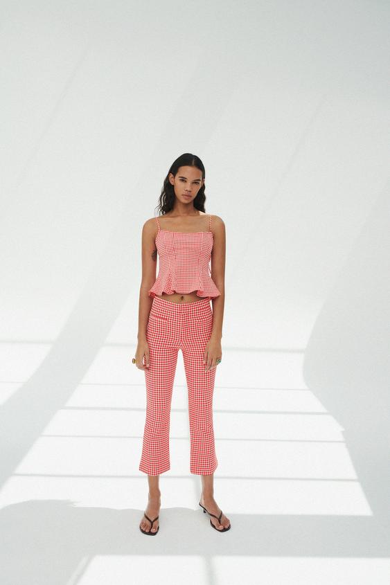 ZARA的图片 0 名称GINGHAM 格紋上衣