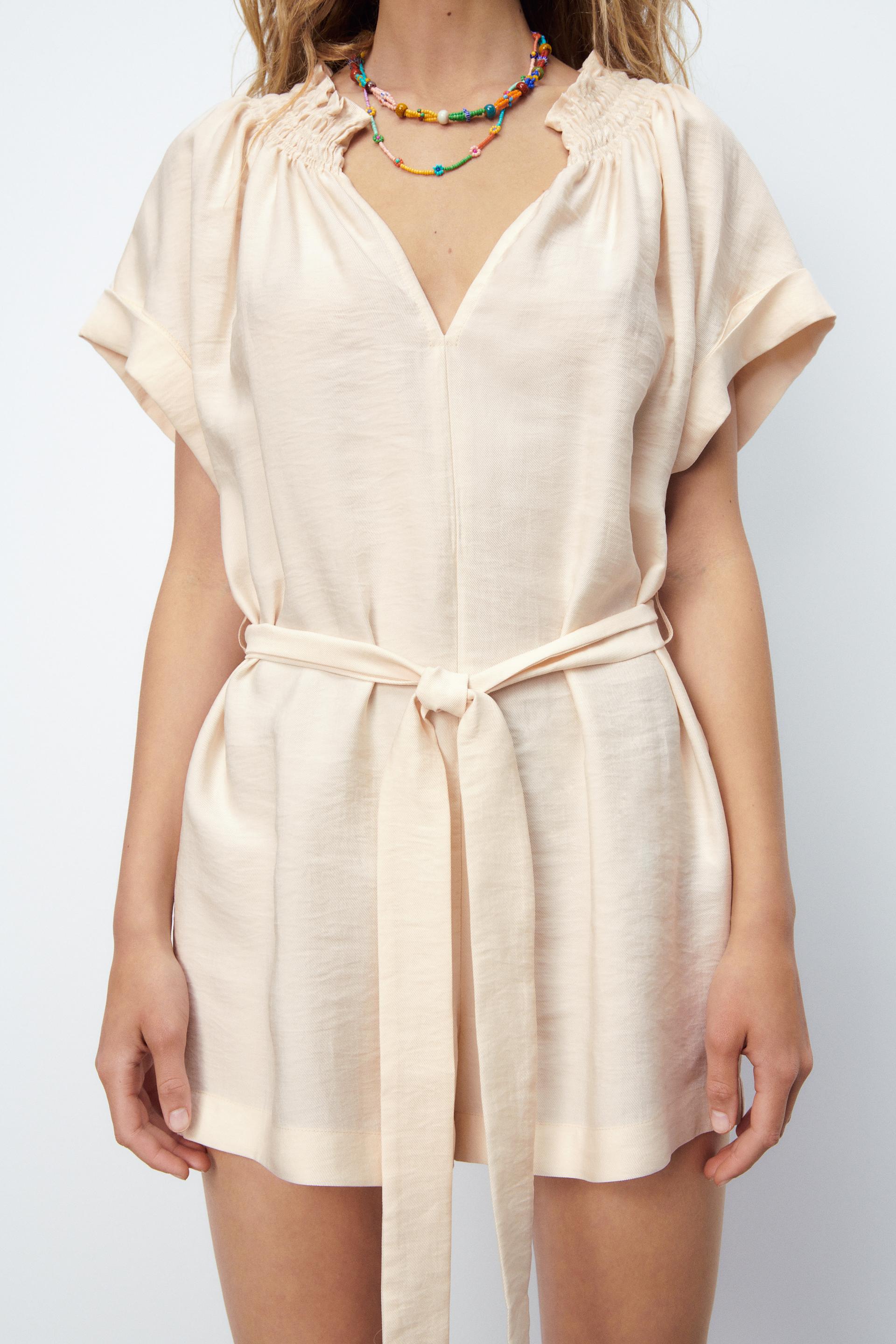 Zara belted playsuit clearance
