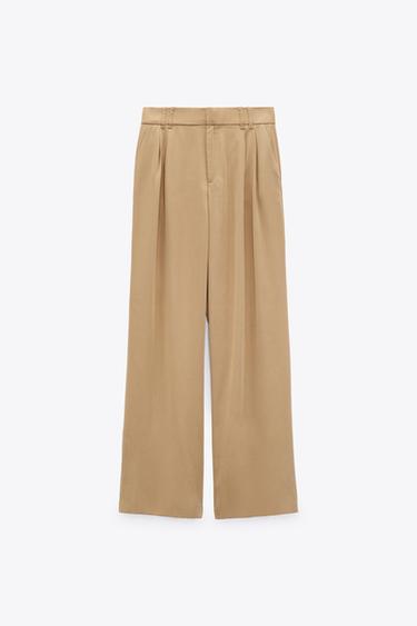 wide leg trousers zara