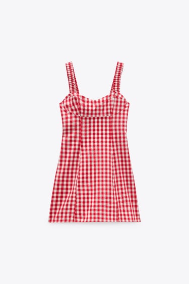 Image 2 of GINGHAM CHECK DRESS from Zara