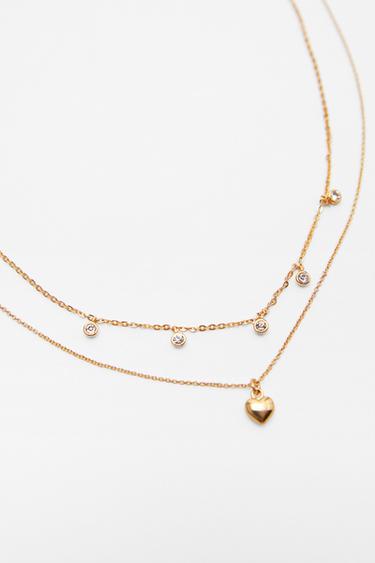 Εικόνα 3 του ΣΕΤ ΚΟΛΙΕ ΜΕ ΚΑΡΔΙΑ ΚΑΙ ΓΥΑΛΙΣΤΕΡΟ ΚΡΕΜΑΣΤΟ από Zara