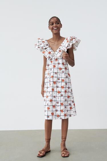 zara floral dress 2018
