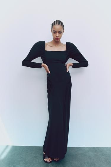 プリーツ ロング ワンピース ブラック Zara Japan 日本 プリーツ ロング ワンピース ブラック Zara Japan 日本