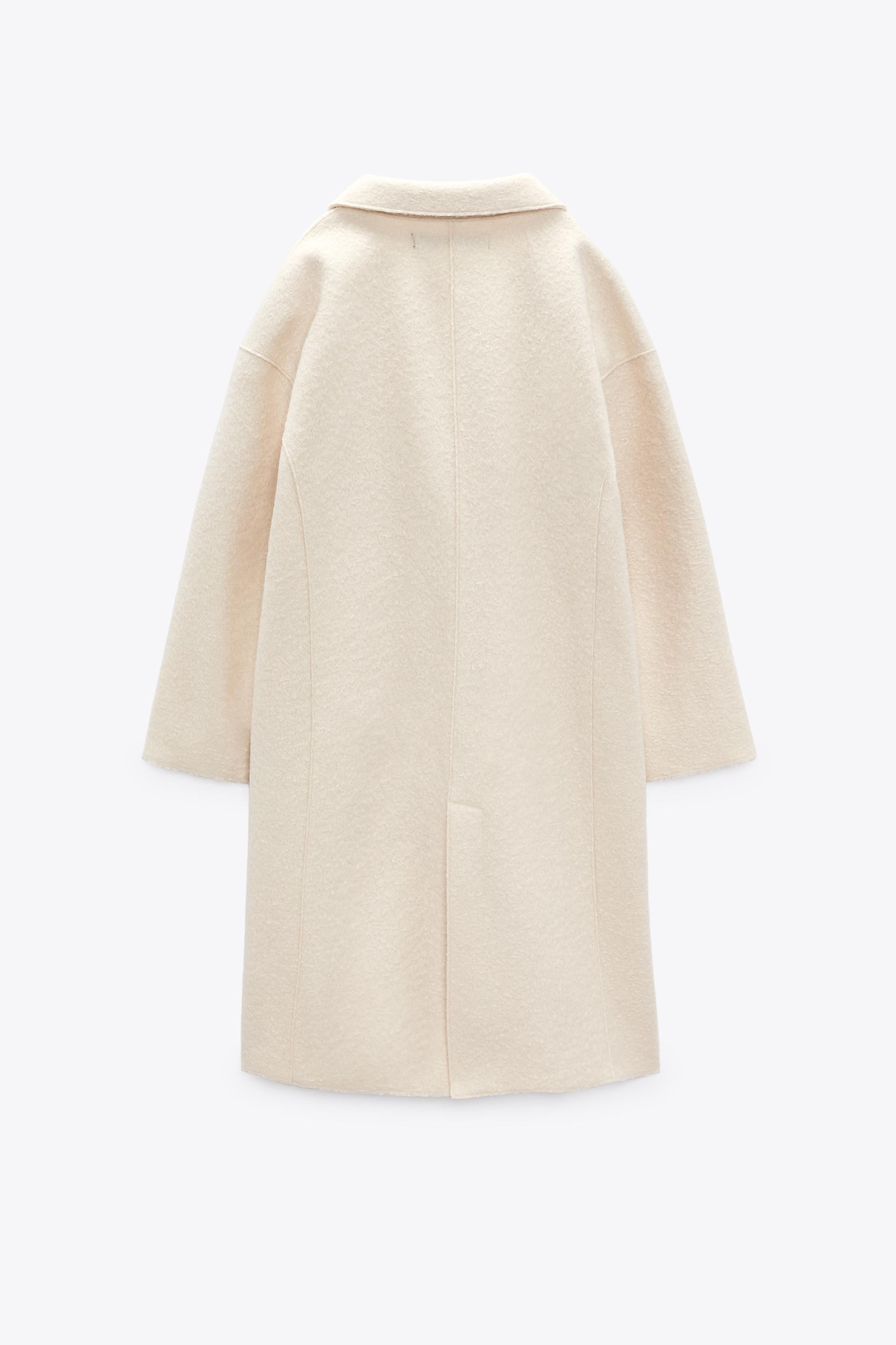 テクスチャー入り生地コート ピンク Zara Japan 日本