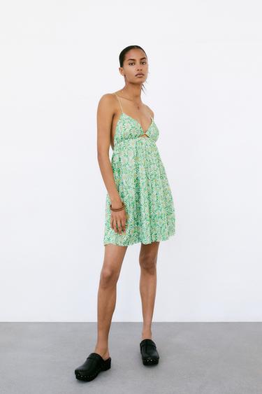 グリーンドレス レディース Zara 日本