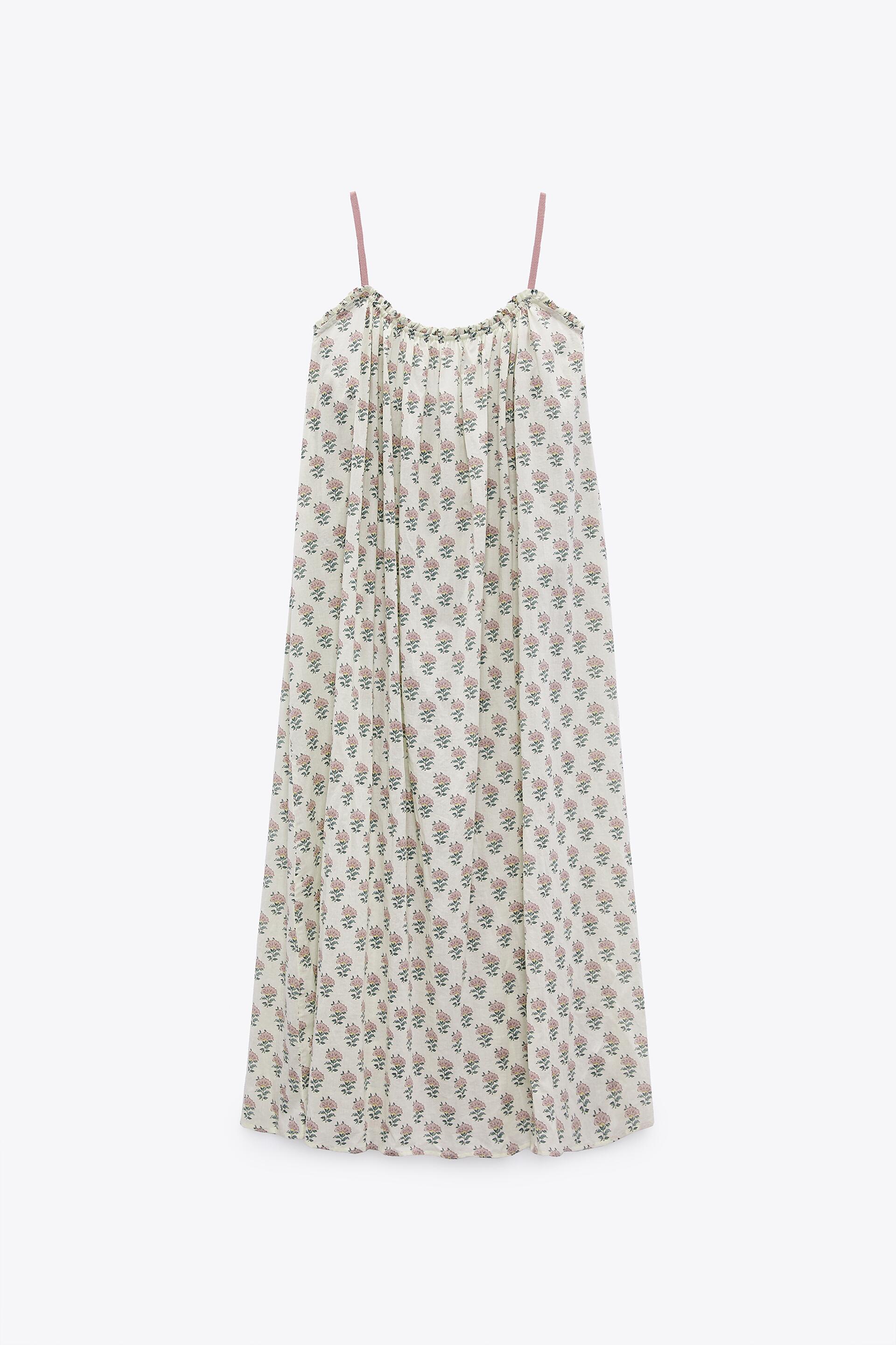 Zara printed flounce dress Clearance
