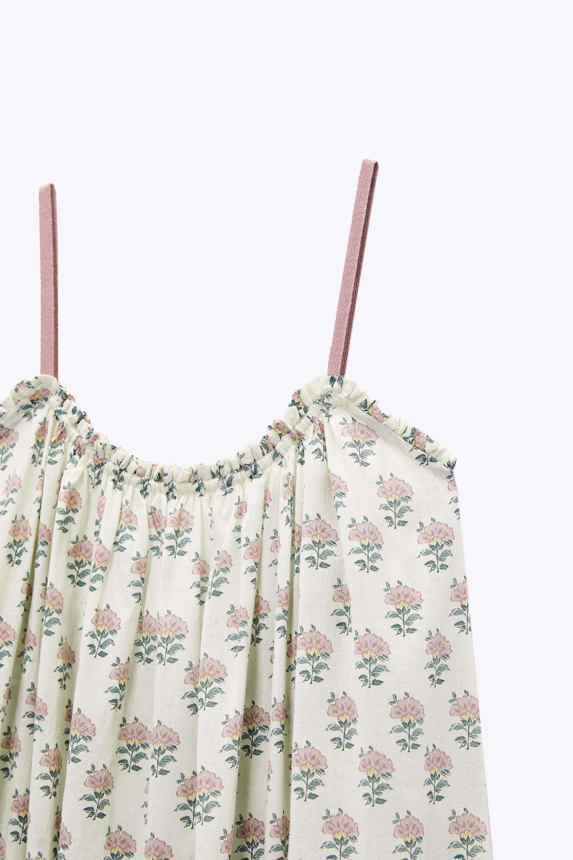 Zara VOLUMINOUS PRINTED DRESS