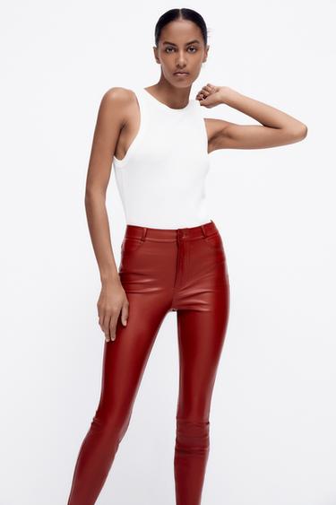 Pantalones Cuero de Mujer | ZARA Argentina