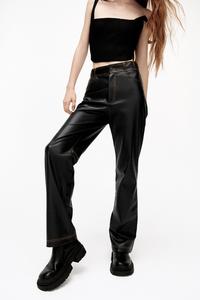 leather trousers zara