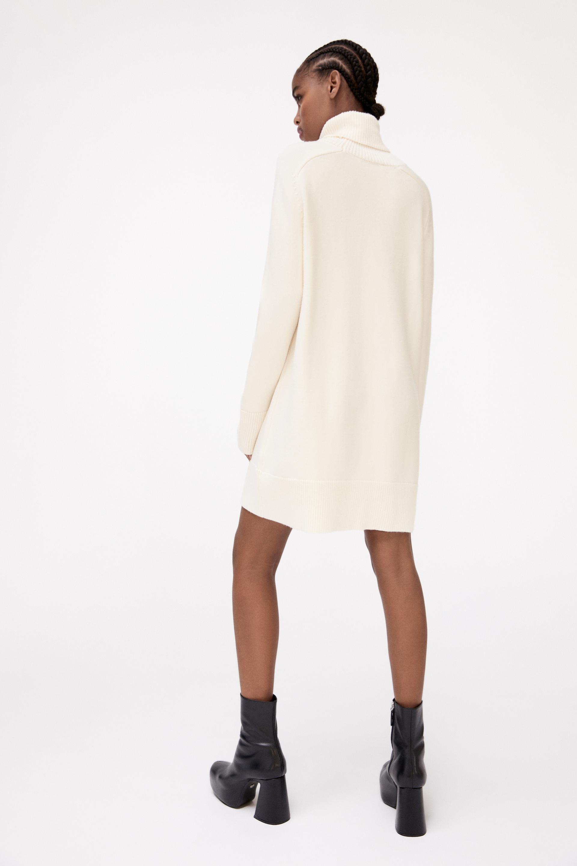 Zara high collar knit dress Clearance