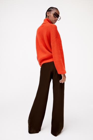 pull col montant zara femme