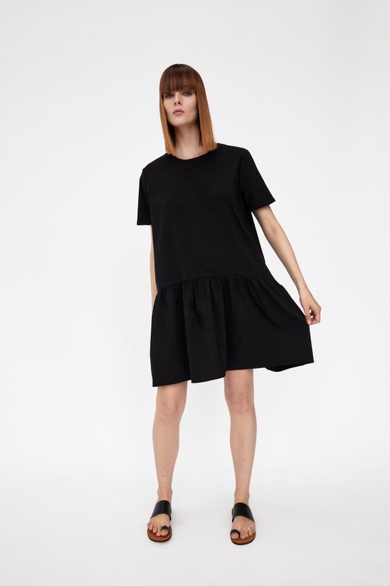 フレアーワンピース ブラック Zara Japan 日本 フレアーワンピース ブラック Zara Japan 日本