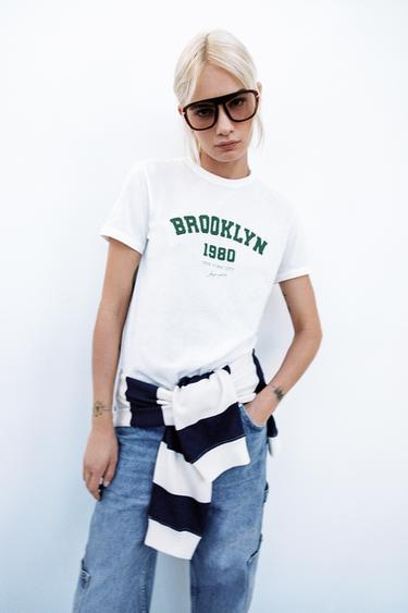 zara camiseta basica blanca mujer