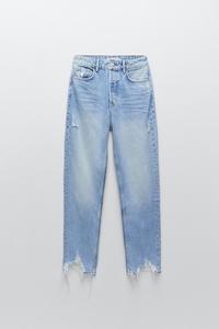 Z1975 HIGH RISE SLIM FLARE JEANS - Mid-blue | ZARA Australia