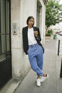 Baggy paperbag pants clearance