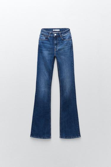 Pantalon campana blanco zara clearance