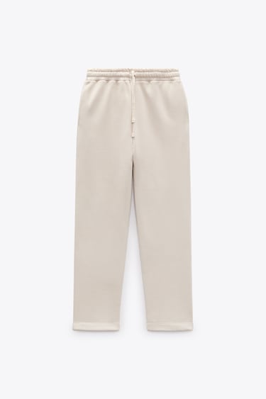 Image 0 of PLUSH JERSEY JOGGING TROUSERS from Zara