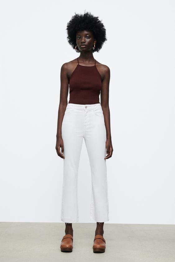 Pantalon zara flare clearance