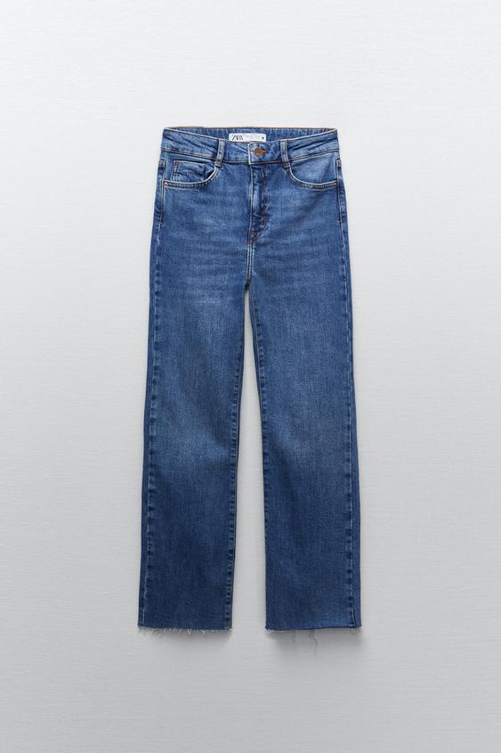 JEANS - Z1975 HIGH RISE MINI FLARE - Mid-blue | ZARA Australia