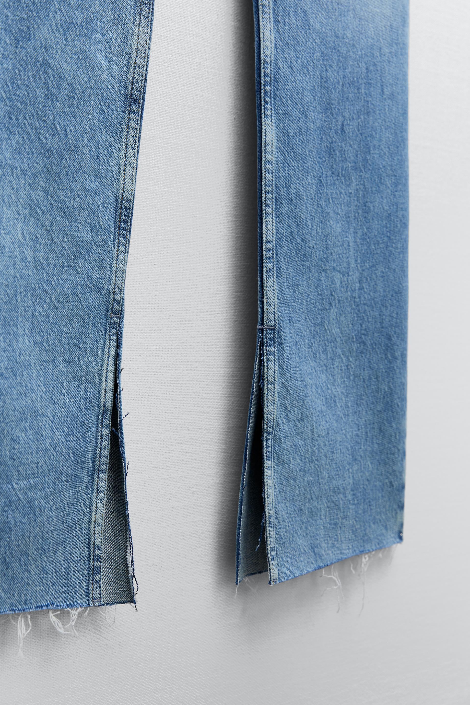 Zara Z1975 HIGH RISE SLIM FLARE JEANS - 140528612-406-