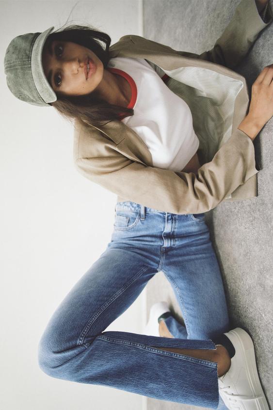 HIGH RISE FLARED SLIM FIT Z1975 JEANS - White | ZARA United States