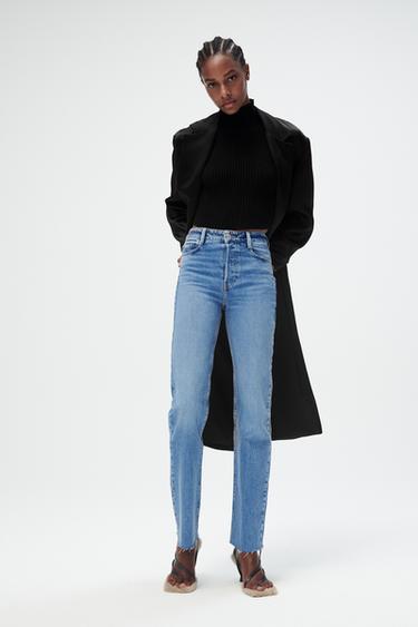 high rise jeans zara